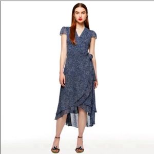 True wrap low high dress